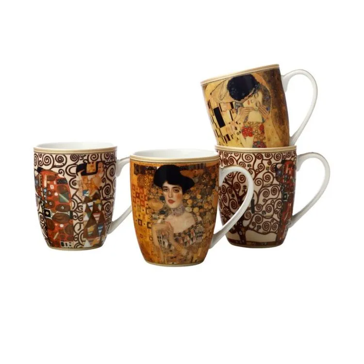 Casa Domani Impressions Klimt 4-Piece Mug Set 375mL 2 Casa Domani Impressions Klimt 4-Piece Mug Set 375mL - Image 2