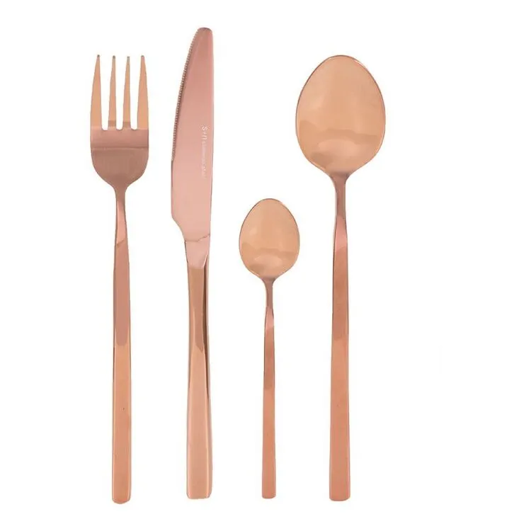 Smith & Nobel Arte 24-Piece Cutlery Set Shiny Copper 2 Smith & Nobel Arte 24-Piece Cutlery Set Shiny Copper - Image 2