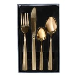 Smith & Nobel Soho 24-Piece Cutlery Set Gold -Kitchen Accessories Shop SP 615815
