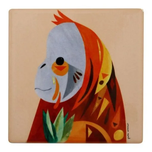 Maxwell & Williams Pete Cromer Wildlife Coaster 9.5cm Orangutan 4 Maxwell & Williams Pete Cromer Wildlife Coaster 9.5cm Orangutan -Kitchen Accessories Shop SP 616831