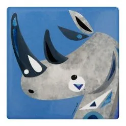 Maxwell & Williams Pete Cromer Wildlife Coaster 9.5cm Rhino