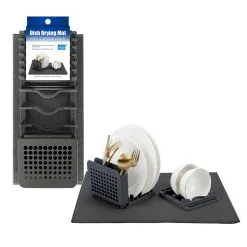 Grand Fusion Madesmart Dish Drying Mat With 3-Section Rack