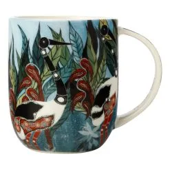 Maxwell & Williams Melanie Hava Jugaig-Bana-Wabu Mug 440mL Jabirus Blue