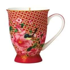 Maxwell & Williams Teas And Cs Silk Road Footed Mug 300mL Red Gift Boxed