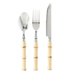 Chyka Home Monkeys Garden Bamboo Cutlery Set