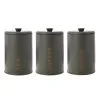 Casa Domani Cucina Canister 1.2L Set Of 3 Charcoal
