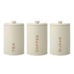 Casa Domani Cucina Canister Set Of 3 1.2L Cream