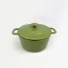 Smith & Nobel Luxe Cast Iron Casserole Green 5L