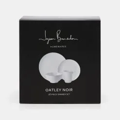 Jayson Brunsdon Homewares Jayson Brunsdon Oatley Noir 16 Piece Dinnerset