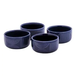 Maxwell & Williams Arc Ramekins Set Of 4 Indigo Blue Gift Boxed Medium