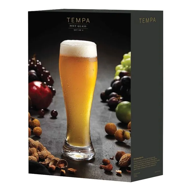 Ladelle Tempa Quinn Beer Glass Set Of 4 1 Ladelle Tempa Quinn Beer Glass Set Of 4