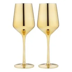 Tempa Aurora Gold 2 Piece Wine Glass Set