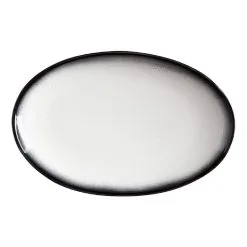 Maxwell & Williams Caviar Granite Oval Plate 25 X 16cm