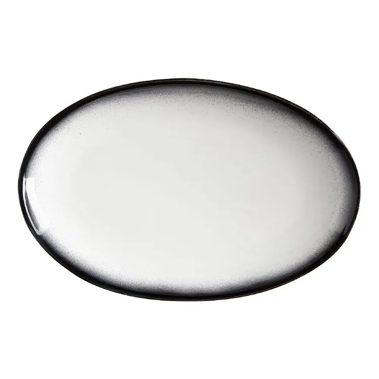 Maxwell & Williams Caviar Granite Oval Plate 25 X 16cm 1 Maxwell & Williams Caviar Granite Oval Plate 25 X 16cm