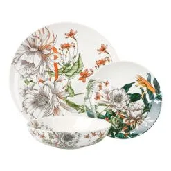 Maxwell & Williams The Blck Pen Night Garden Flower Dinner Set 12 Piece