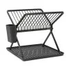 Brabantia Foldable Dish Drying Rack Dark Grey