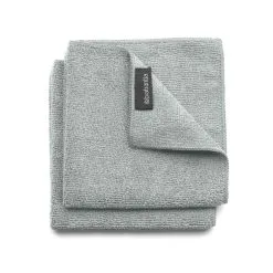 Brabantia Microfiber Dish Cloths Set Of 2 Mid Grey