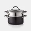 Smith & Nobel 20cm Specialty Aluminium Steamer Set 2 Pack