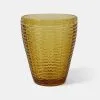 Chyka Home Savannah Basketweave 4 Piece Tumbler Set Amber